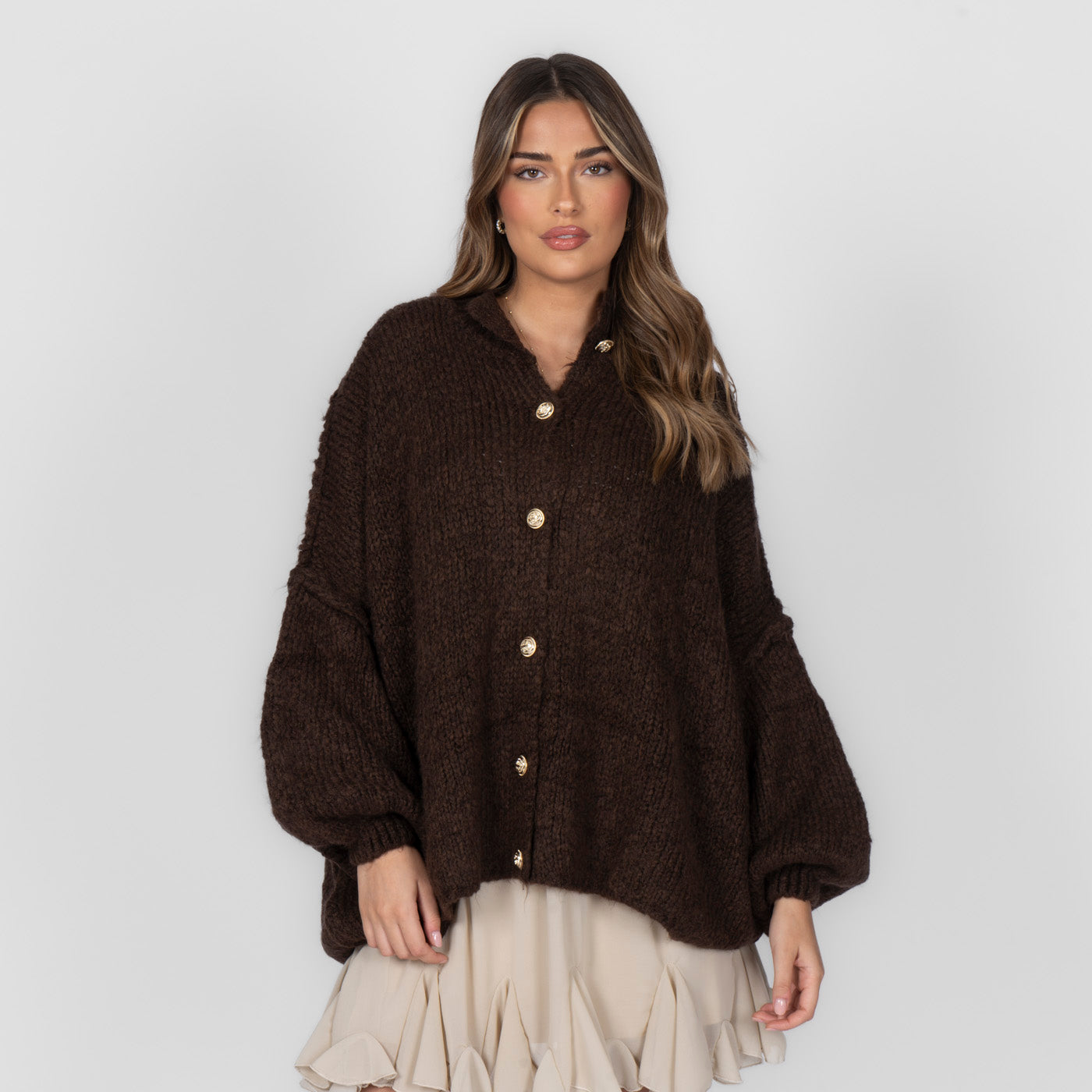 Elena | Oversized Knit Cardigan