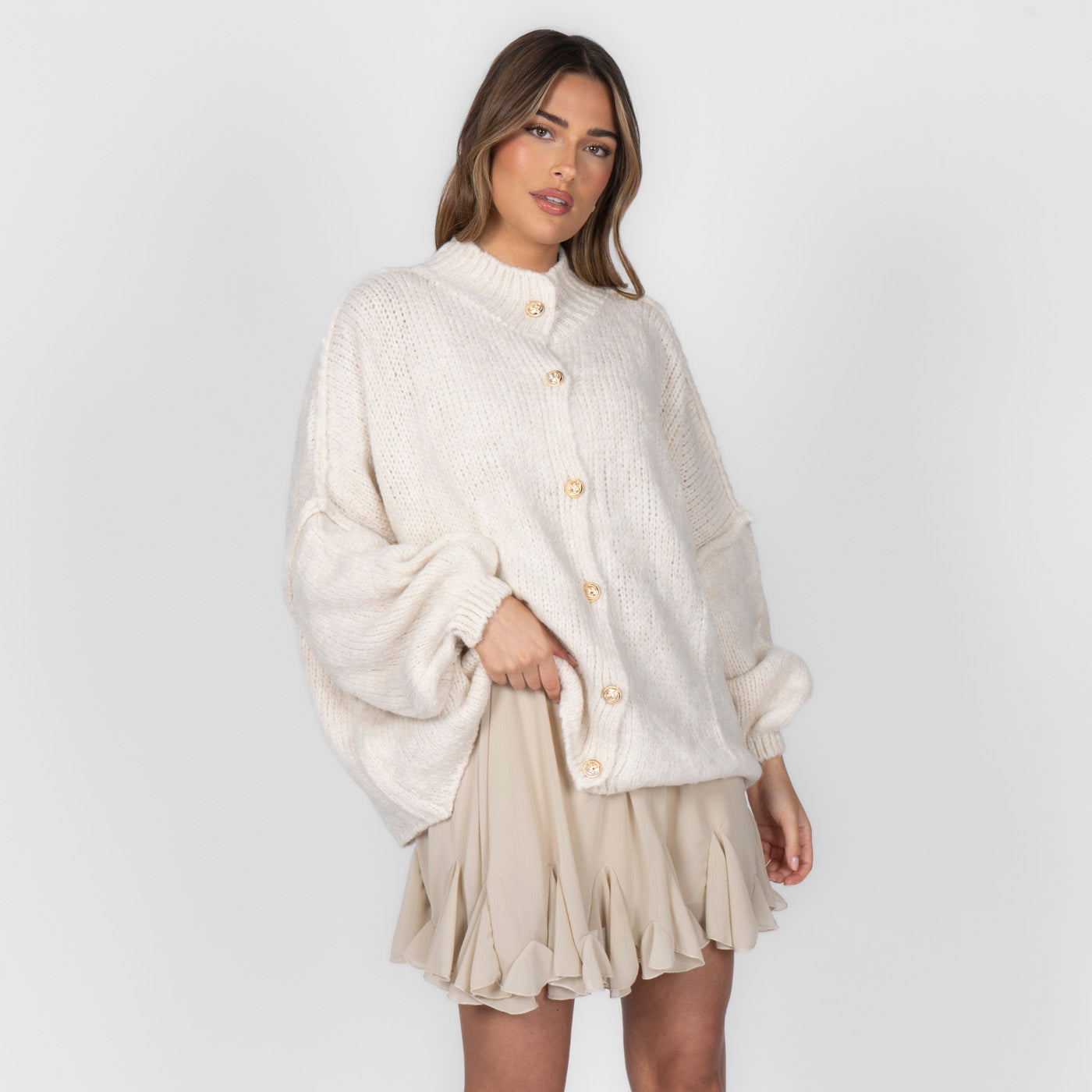 Elena | Oversized Knit Cardigan