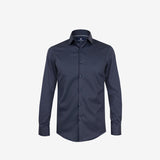Premium plava poplin košulja slim fit kroja