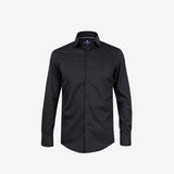 Crna slim fit košulja od premium poplina