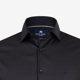 Crna slim fit košulja od premium poplina