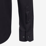 Crna slim fit košulja od premium poplina