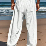 Mathis | Lagane lanene pantalone sa pojasom
