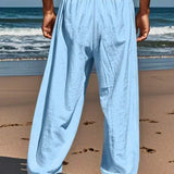 Mathis | Lagane lanene pantalone sa pojasom
