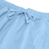 Mathis | Lagane lanene pantalone sa pojasom