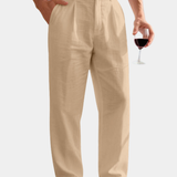 Lorenzo | Opuštene lanene pantalone