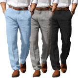 Frank | Premium muške lanene pantalone sa gajkama za kaiš