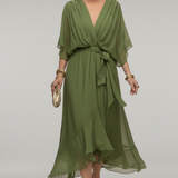 Sorena | Elegantna Maxi Haljina sa V-Izrezom