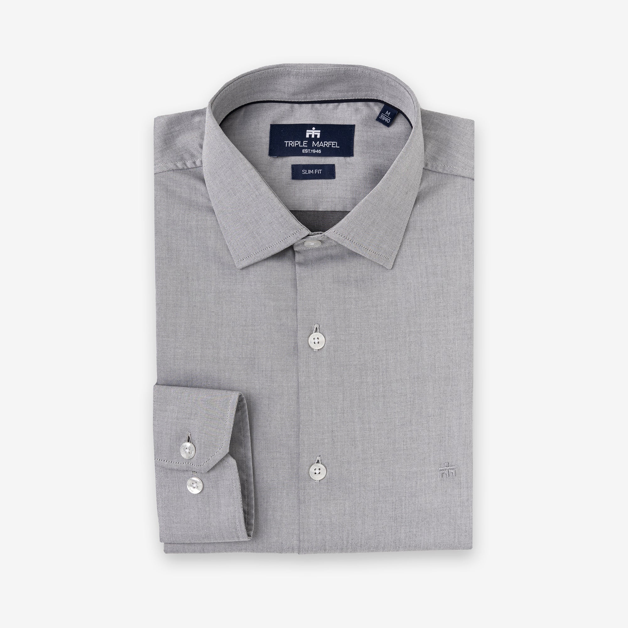 SIVA SLIM KOŠULJA OD TWILL MATERIJALA