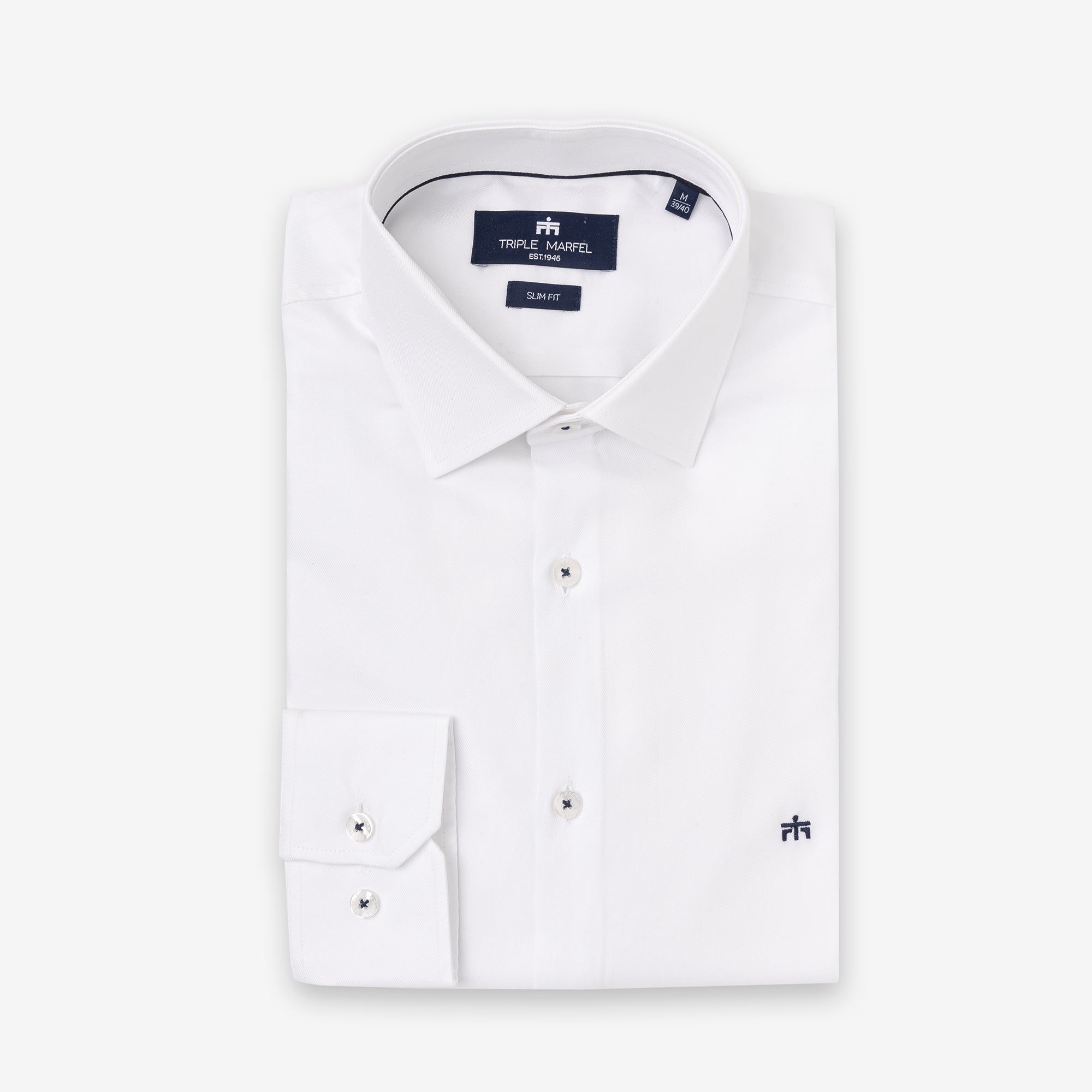 SLIM KOSULJA OD TWILL PAMUKA I LYOCELLA