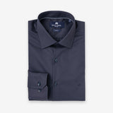 Premium plava poplin košulja slim fit kroja