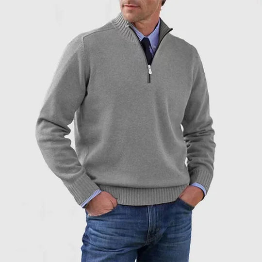 Ingmar | ELEGANTNI MUŠKI PULOVER S POLU-ZIPOM