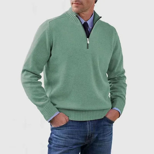 Ingmar | ELEGANTNI MUŠKI PULOVER S POLU-ZIPOM