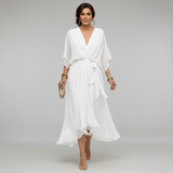 Sorena | Elegantna Maxi Haljina sa V-Izrezom