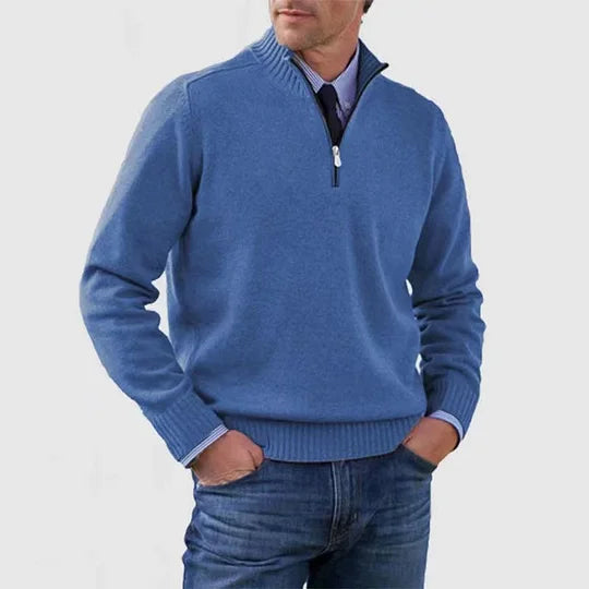 Ingmar | ELEGANTNI MUŠKI PULOVER S POLU-ZIPOM