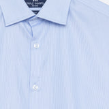 Premijum plava slim fit košulja sa mikro-prugama
