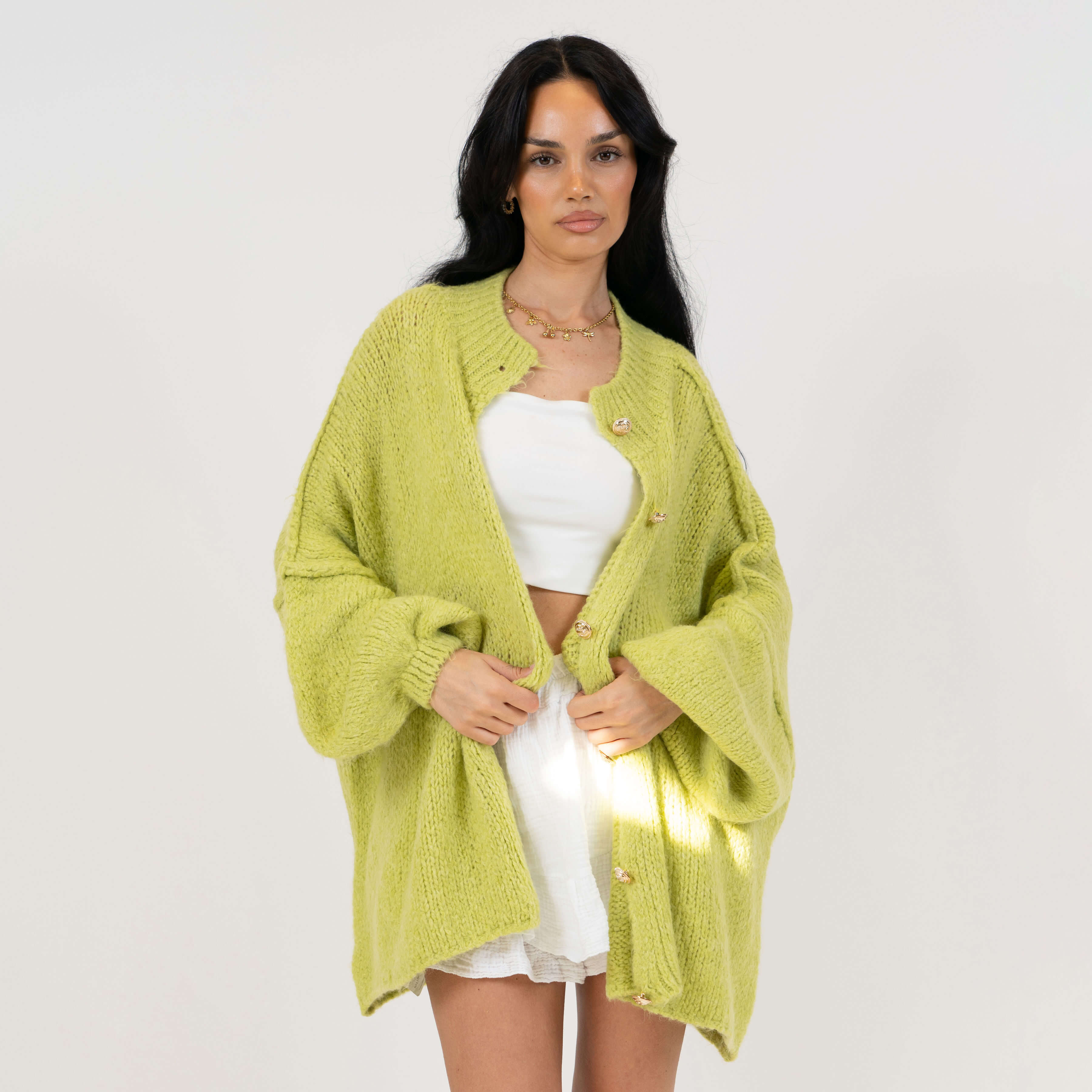 Elena | Oversized Knit Cardigan