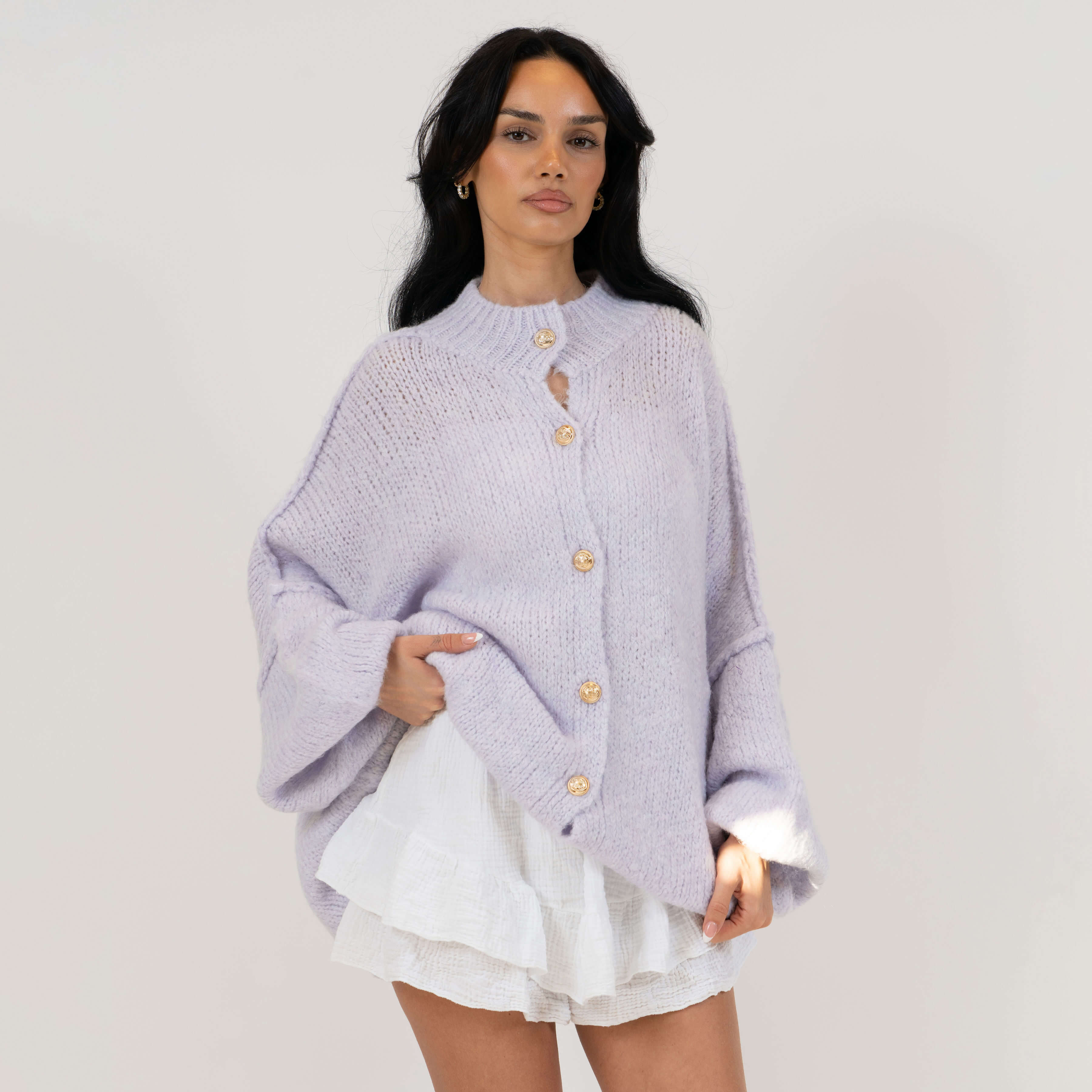 Elena | Oversized Knit Cardigan