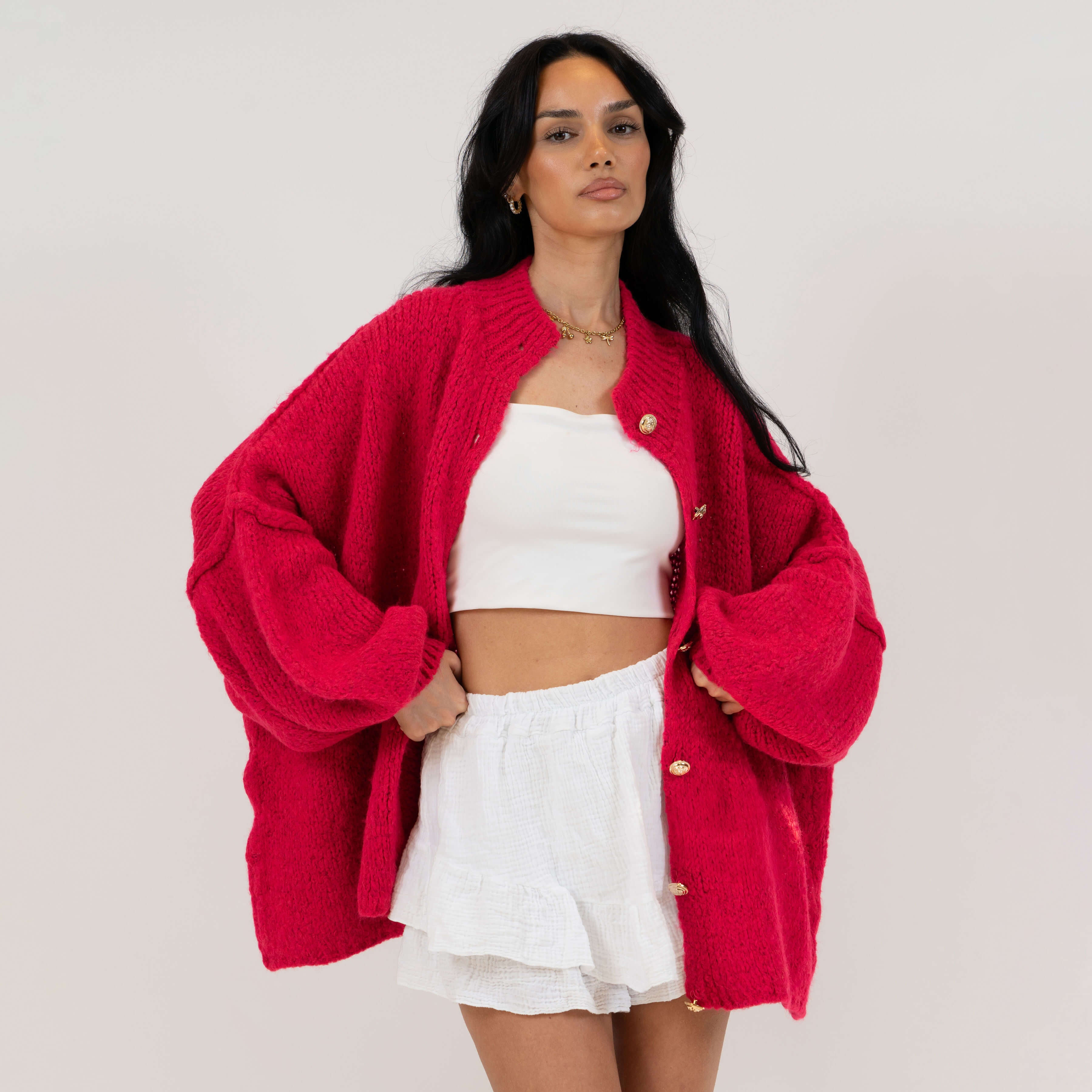 Elena | Oversized Knit Cardigan