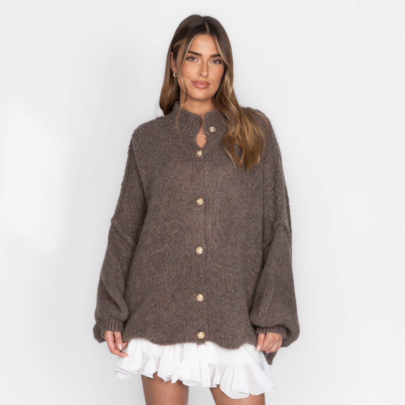 Elena | Oversized Knit Cardigan