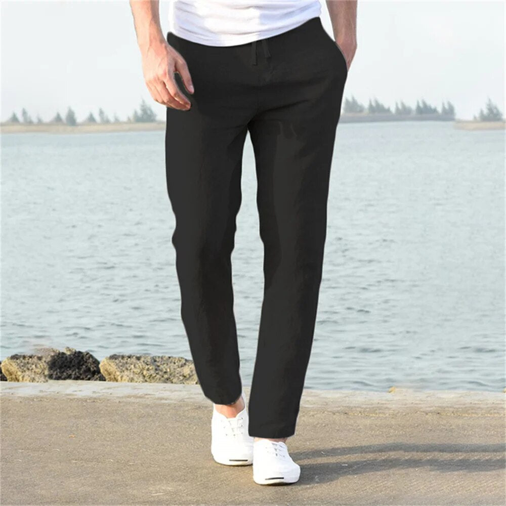 Liam | Muške lanene pantalone Lagane