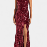 Marleni Halterneck Evening Dress™ | Elegantna večernja haljina
