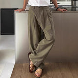 Louis | Široke lanene pantalone