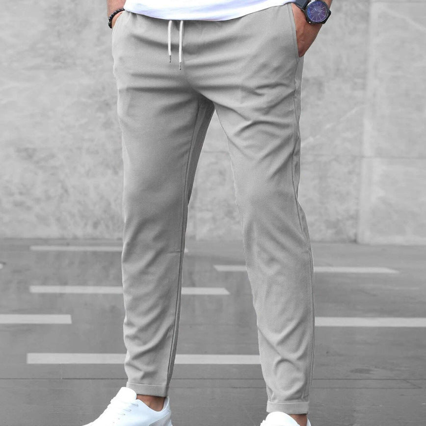 David | Lagane premium ležerne pantalone sa bočnim džepovima