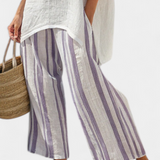Luxmere | Udobna bluzica i prugaste pantalone od bambusa