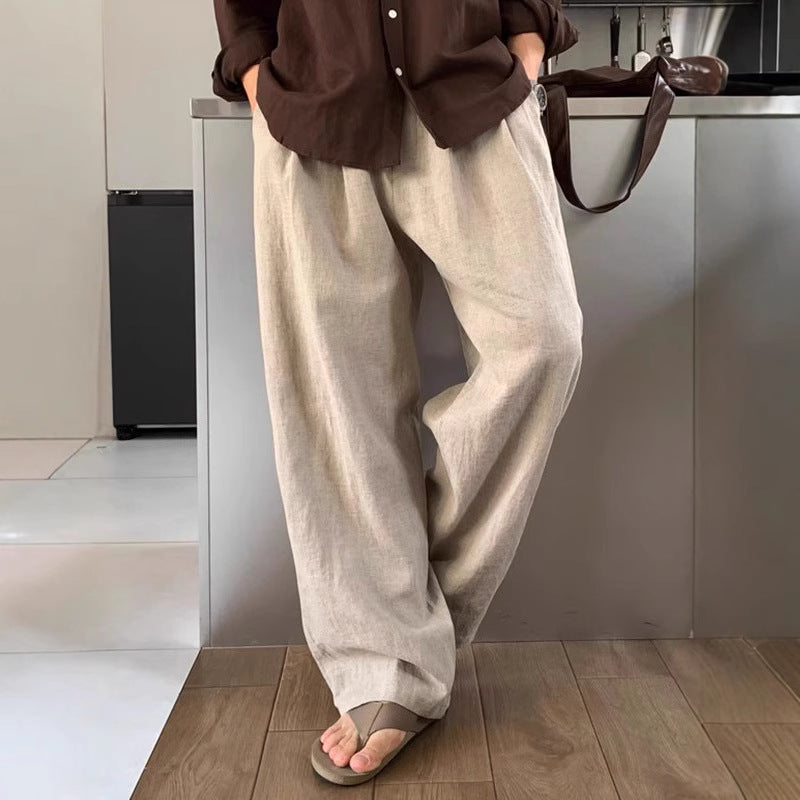 Louis | Široke lanene pantalone