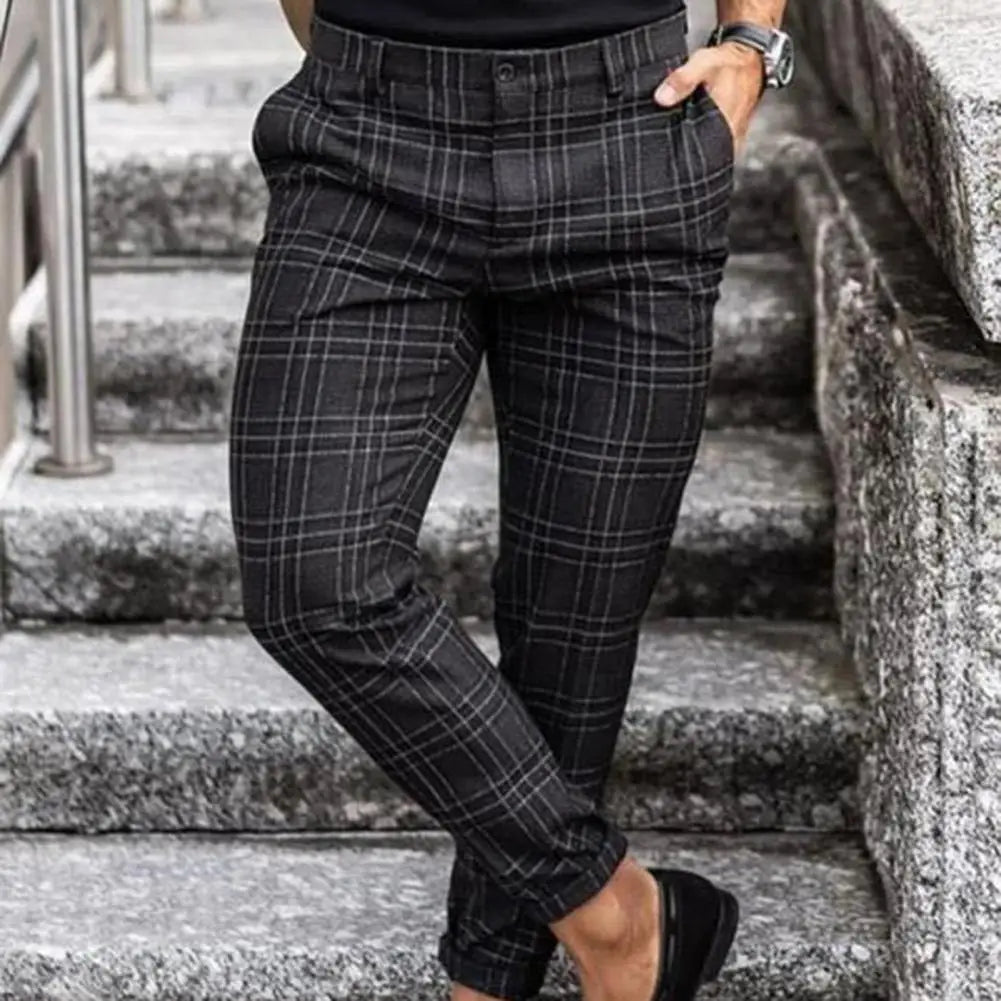 Ståle | Muške ležerne karirane pantalone
