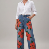 Sophia | Elegantne cvetne pantalone