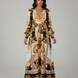 Faye - Boho Haljina s Printom