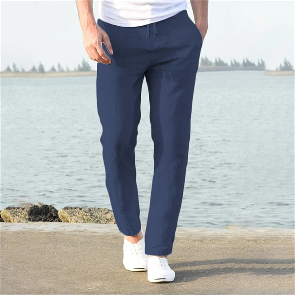 Liam | Muške lanene pantalone Lagane