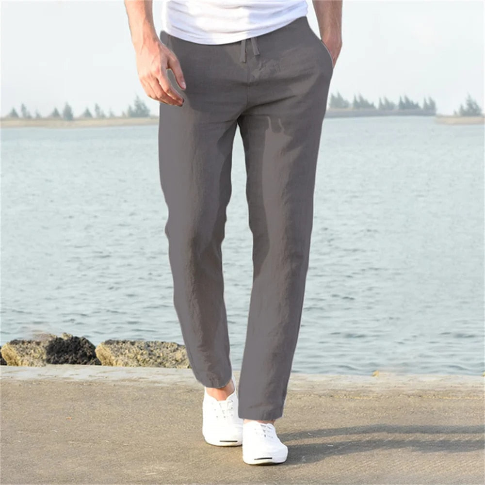 Liam | Muške lanene pantalone Lagane
