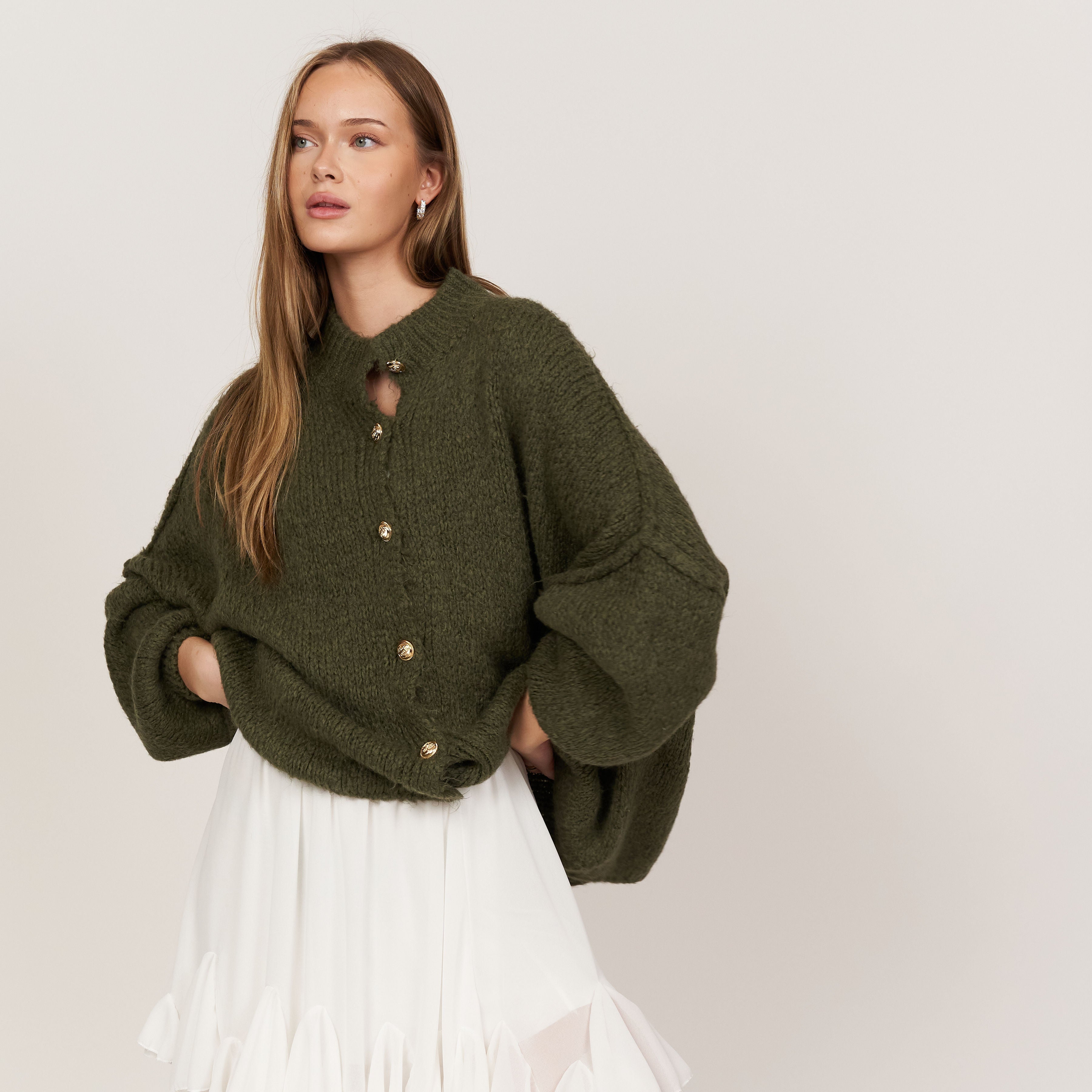 Elena | Oversized Knit Cardigan