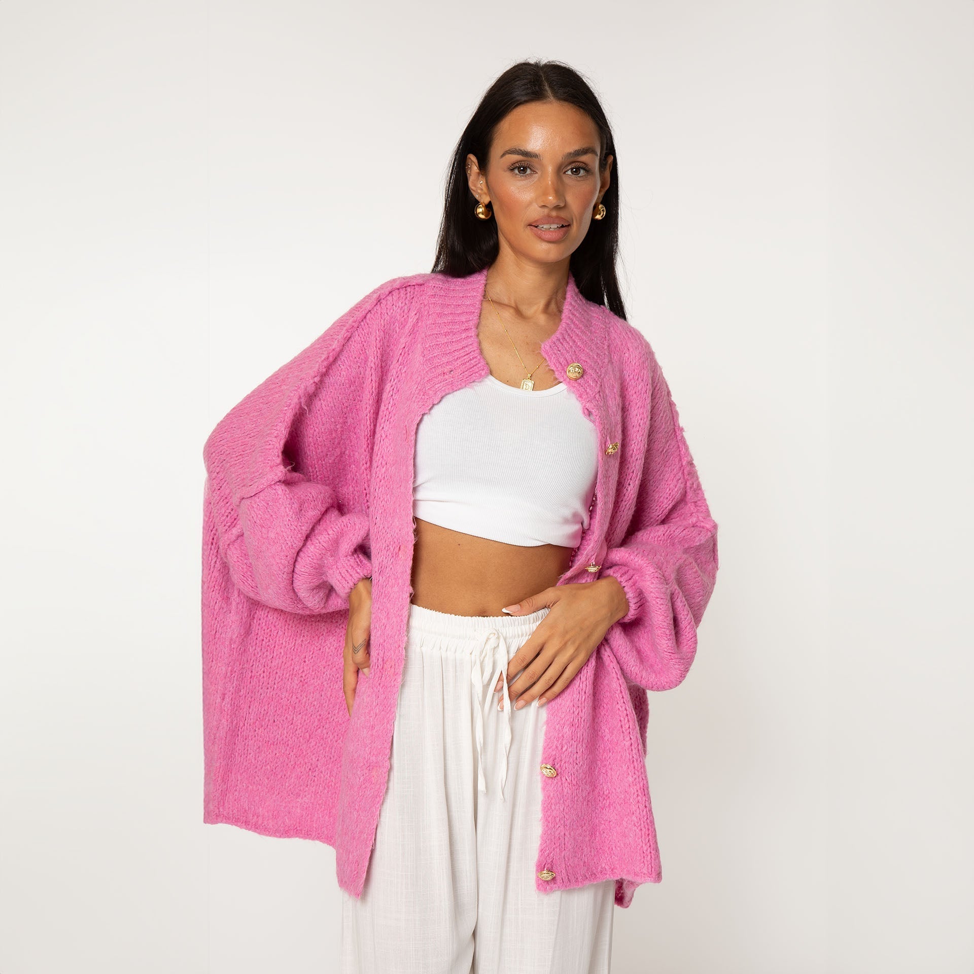 Elena | Oversized Knit Cardigan