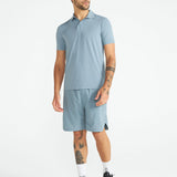 Muška polo majica od mrežaste tkanine slim fit kroja