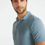 Muška polo majica od mrežaste tkanine slim fit kroja