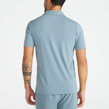 Muška polo majica od mrežaste tkanine slim fit kroja