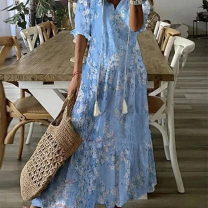 Michaela - Boho Haljina s Pokrivačem za Trbuh